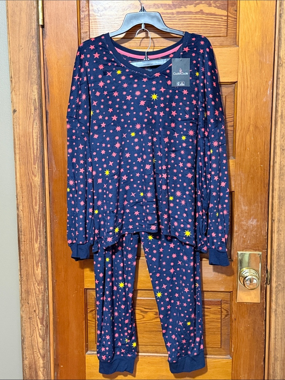 NWT Cuddl Duds Pajama Set 2 Piece Blanket Soft Size XXL